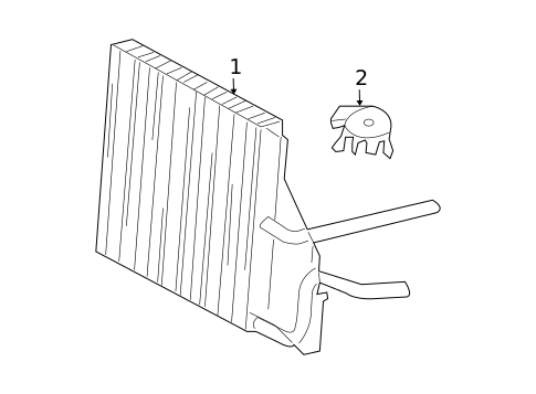 Power Steering Oil Cooler for 2004 Mercury Marauder #0