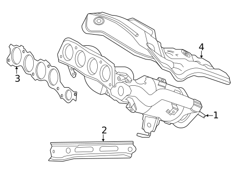 Exhaust Manifold for 2024 Toyota Sienna #0