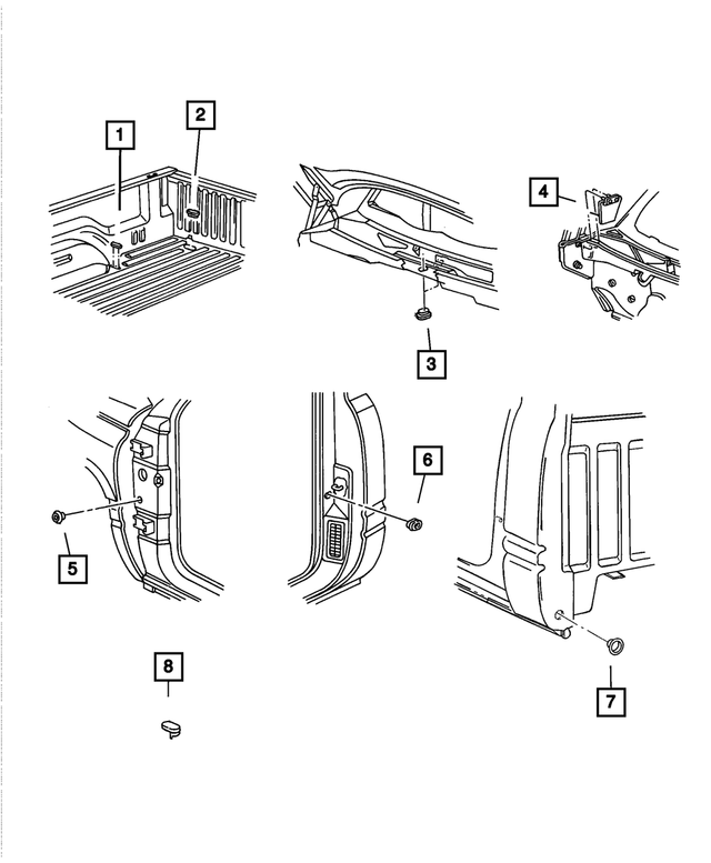 55035931 - Body Sheet Metal Except Doors: Plenum Drain Seal for Mopar Image image