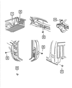 55346332 - Body Sheet Metal Except Doors: Sealing Plug for Dodge: Ram 1500, Ram 2500, Ram 3500 Image