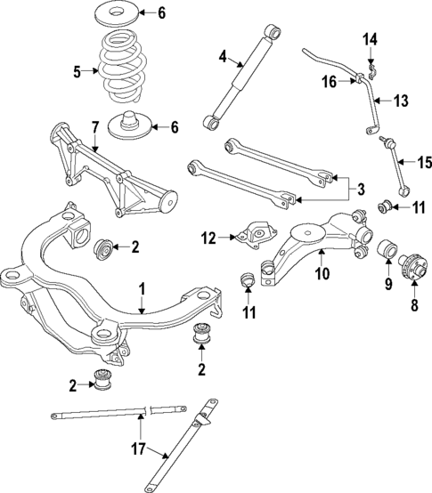 Rear Suspension for 2003 Audi TT Quattro #0