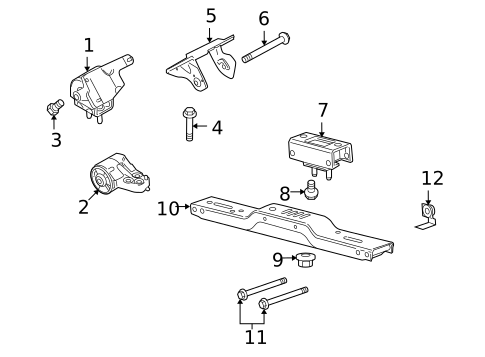 Engine & Trans Mounting for 2010 Ford F-150 #0