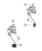5105522AJ - Brakes: Brake Pedal for Chrysler: 200, Sebring | Dodge: Avenger, Caliber, Journey | Jeep: Compass, Patriot Image