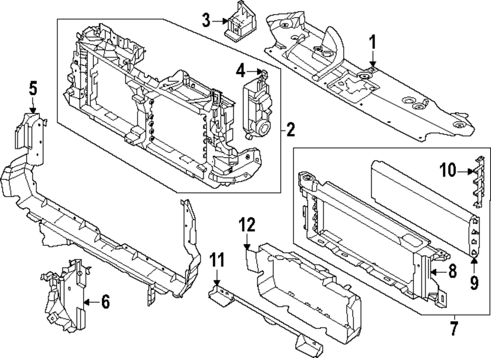 yf2015 専用ページ 2024-2025 Ford Ranger Upper Shutter Support N1WZ-8478-C