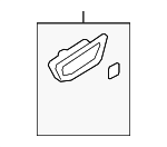 82611A5000RY - Body: Handle Bezel for Hyundai: Elantra GT Image