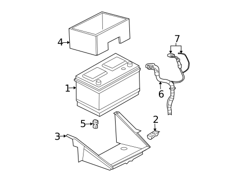 Battery & Related Components for 2007 Dodge Durango #0