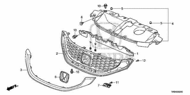 Front Grille for 2013 Honda Civic #0
