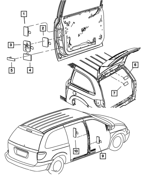 Doors for 2003 Chrysler Town & Country #0