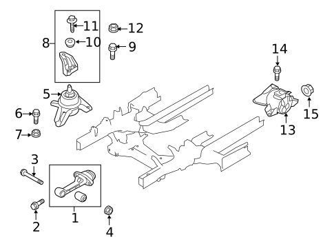 Engine & Trans Mounting for 2014 Kia Sportage #0