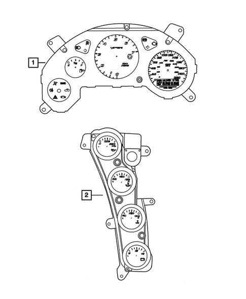 Instrument Panel Cluster for 2005 Dodge Viper #0