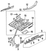7641084A31 - Body: Rocker Panel for Nissan Image