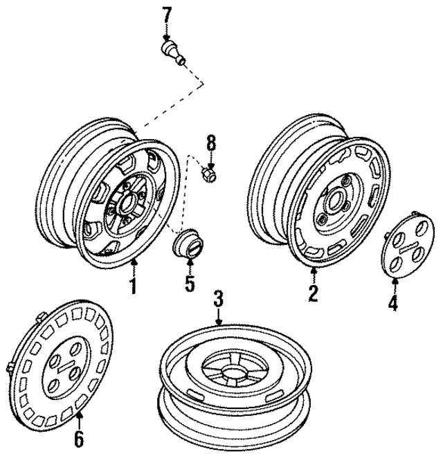 40342D3600 - : Hub Cap for Nissan Image