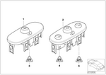 61316924652 - Vehicle Electrical System: Switch F Mirror Adjustment for Mini Image