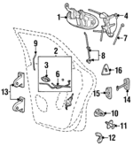 F8DZ54264A01AAA - Body: Control Assembly for Ford: Taurus | Mercury: Sable Image
