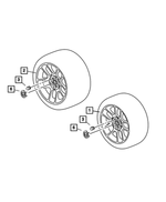 TW89XZAAA - Wheels, Covers and Jacks: Wheel, Rear for Mopar Image