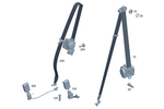 4658603300 - Rear Seat: Seat Belt for Mercedes-Benz: G500, G550, G580, G63 AMG Image