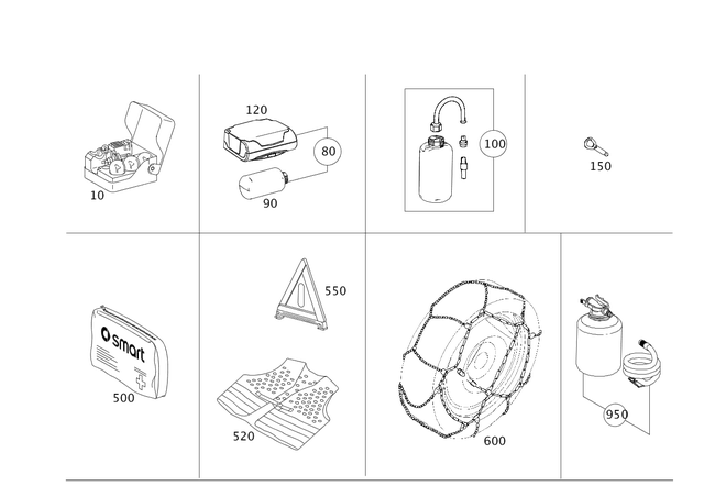 4548260344 - Tools and Accessories: Rear Lamp Combination for Smart Image image