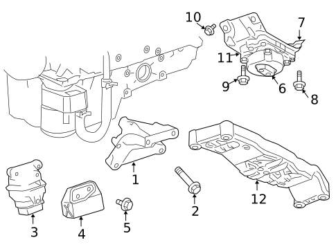 Engine & Trans Mounting for 2008 Chrysler 300 #0