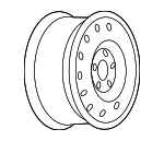 9596018 - Suspension: Wheel, Steel for Buick: Terraza | Chevrolet: Uplander | Pontiac: Montana | Saturn: Relay Image
