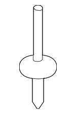 7147293278 - : Mount Bracket Rivet for Mini: Cooper Image