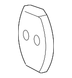 694150E010 - Body: Striker Cover for Lexus: CT200h, ES250, ES300, ES300h, ES330, ES350, GS300, GS350, GS430, GS450h, GS460, GX470, HS250h, IS F, IS250, IS350, LS430, LS460, LS600h, LX570, NX200t, NX250, NX300h, NX350, NX350h, NX450h+, RX350, RX450h, TX350, TX500h, TX550h+ Image