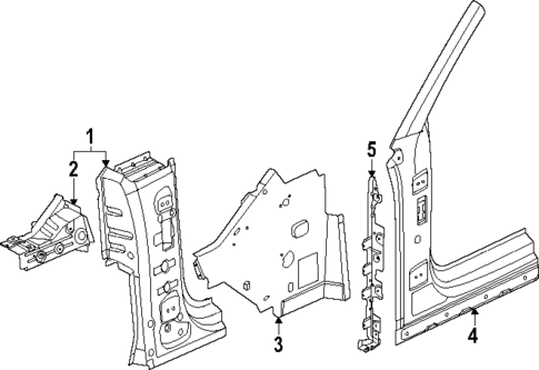 Hinge Pillar for 2024 Porsche Macan #0