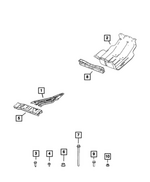5031067AB - Frame, Bumper and Fascia: Fuel Tank Skid Plate for Mopar Image