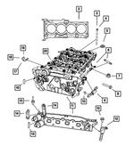 4884889AA - Engine 2.0L Four Cylinder: Bolt, Mounting for Chrysler: Sebring | Dodge: Caliber | Jeep: Compass, Patriot Image