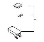 GA1Z5806024AA - Body: Armrest Assembly for Lincoln: MKX, Nautilus Image