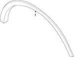 R2TZ58290A61CD - : Wheel Opening Molding for Lincoln: Nautilus Image