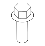 9010906374 - Electrical: Headlamp Mount Bolt for Lexus: ES350, GS300, GS350, GS430, IS F, IS200t, IS250, IS300, IS350, NX350h, NX450h+, RX350L, RX450hL Image