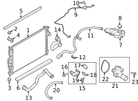 Thermostat & Housing for 2017 Ford Focus #0