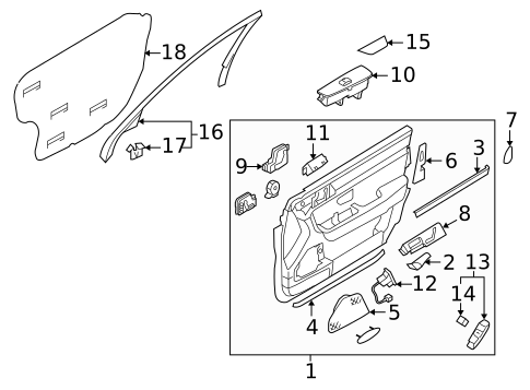 Trunk for 2007 Kia Amanti #0
