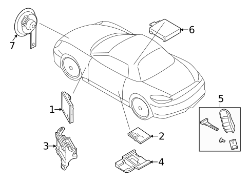 Alarm System for 2017 Porsche Cayenne #1