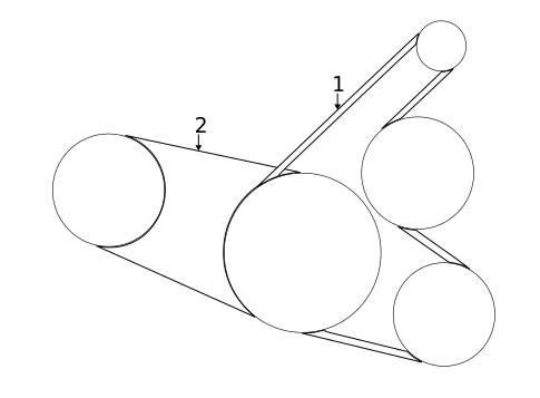 Belts & Pulleys for 2006 Scion xA #0