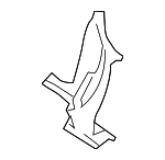 DP5Z7802408A - Body: Water Deflector for Lincoln: MKZ Image