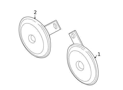 Horn for 2004 Subaru Outback #0