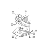 6101962 - Engine Mounting: Hex Flange Head Bolt for Mopar Image