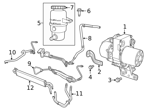 Pump & Hoses for 2014 Jeep Grand Cherokee #0