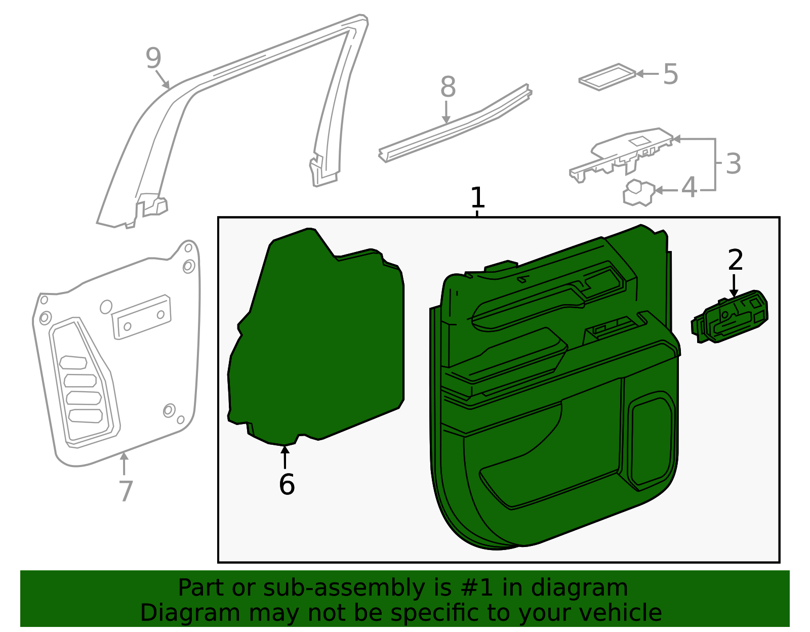 85778664 - Door Interior Trim Panel | My GM Part