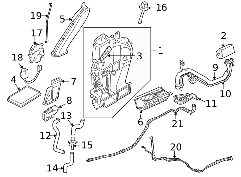 Ducts for 2008 Mercury Mariner #1