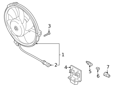Condenser Fan for 1996 Audi A4 Quattro #0