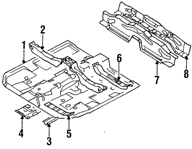 MB861857 - Body: Front Floor Pan for Mopar Image