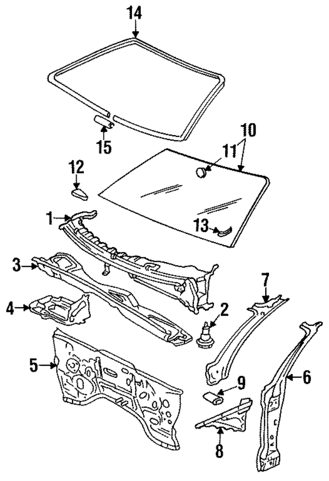 893845121G - Body: Reveal Molding for Audi Image