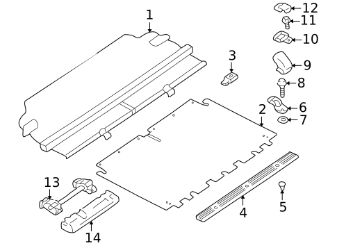 Interior Trim - Rear Body for 2000 Suzuki Grand Vitara #0