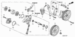 90105S50003 - Engine: BOLT, FLANGE (8X28) for Honda Image