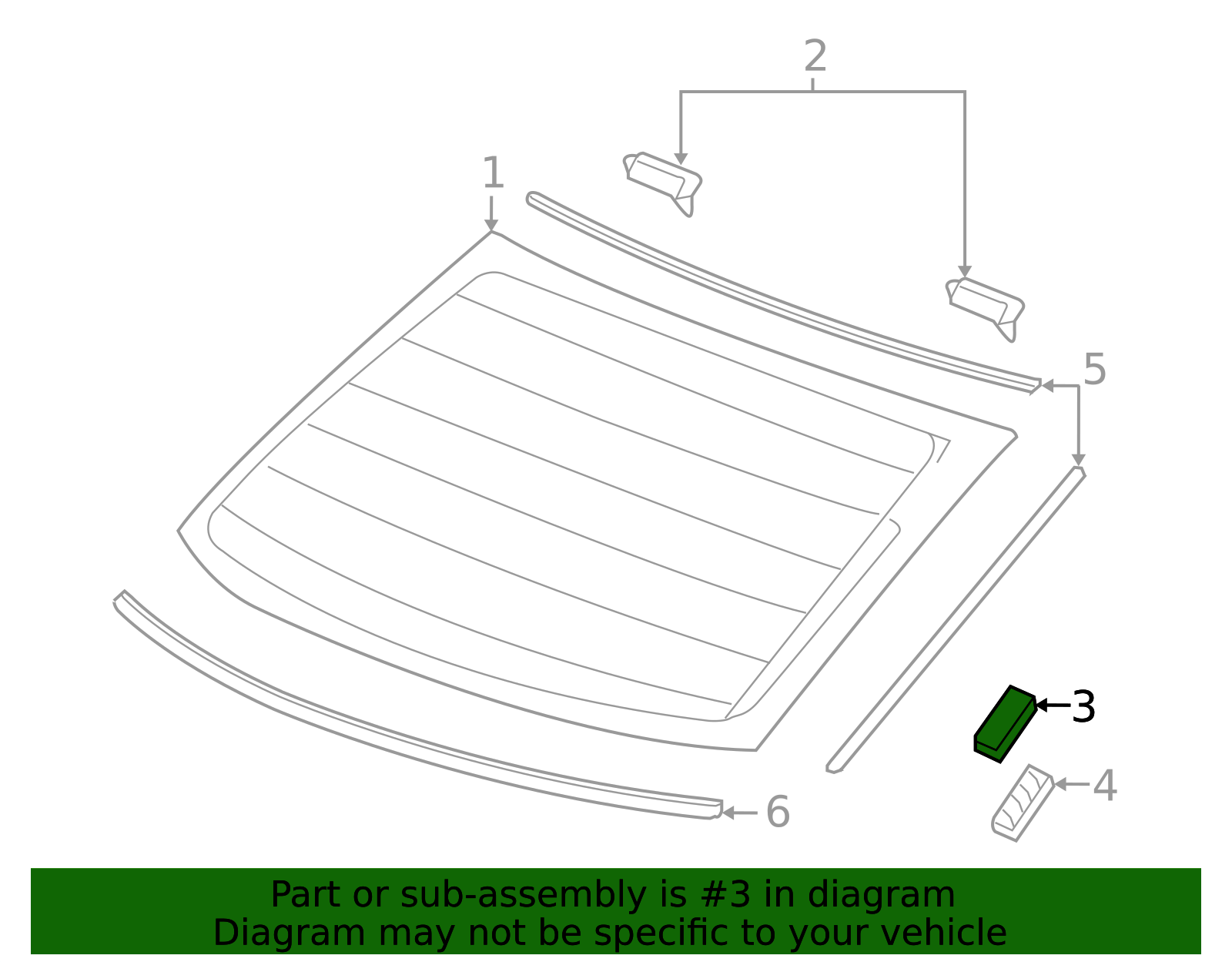 91536-SS0-J01 - 1995-2025 Honda - Fastener A Windshield | Genuine