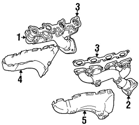 Exhaust Manifold for 1993 Lexus SC400 #0