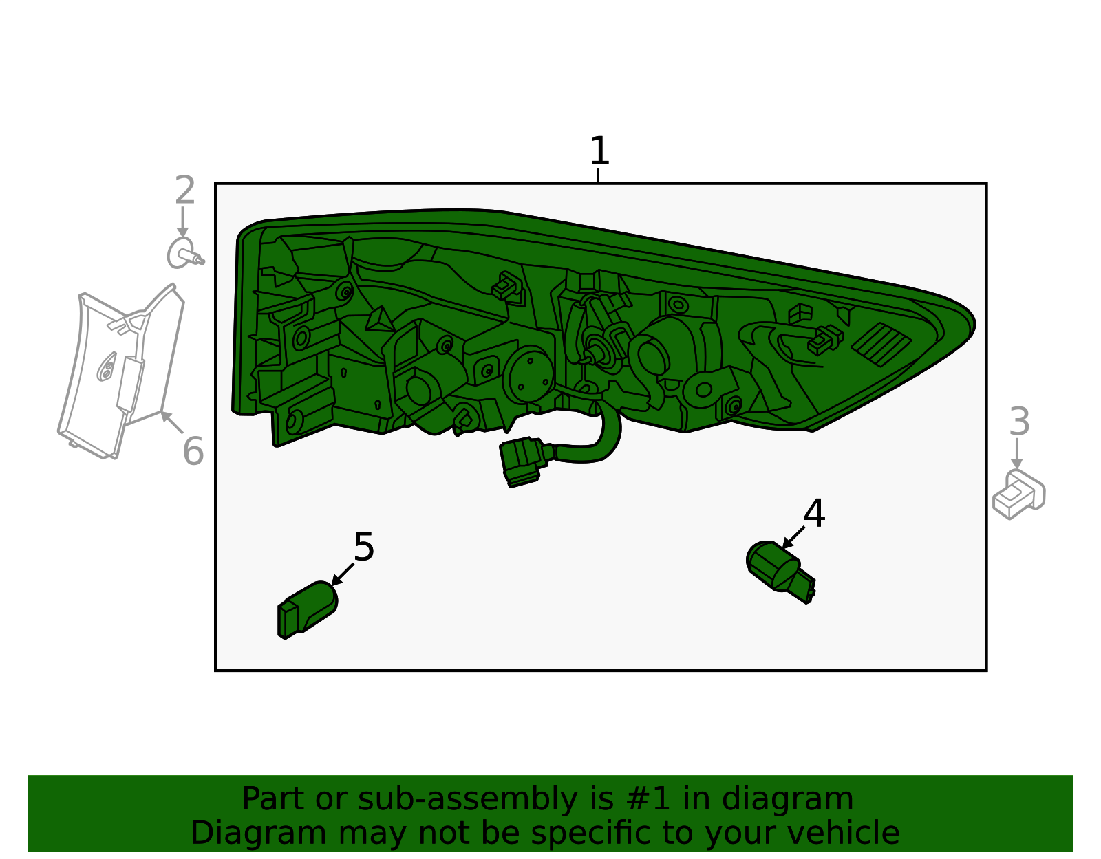 Genuine Rear Taillamp Assembly (lh) (r53 Pathfinder) - 26555-6TA0B