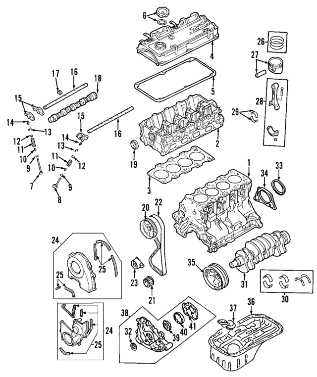 1052A439 - : Engine Crankshaft Main Bearing for Mitsubishi Image